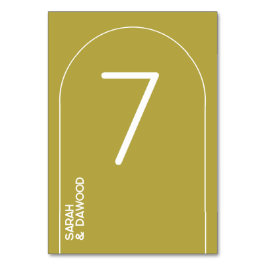 ミニマエレガントリスト真鍮ホワイトムスリム結婚ズ テーブルナンバー