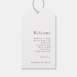 ミニマエレガントリスト結婚のウェルカムギフトラベル ギフトタグ