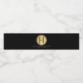 ミニマエレガントリスト結婚のウォーターボトルラベル ペットボトルラベル (シングルラベル)