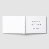 ミニマエレガントリスト結婚のゲストブック ゲストブック (全面)