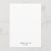 ミニマエレガントリスト結婚のディナーメニュー メニュー (裏面)