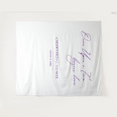 ミニマエレガントリスト結婚のバックドロップバナー タペストリー (正面(横))