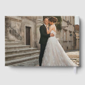 ミニマエレガントリスト結婚のフォイルのゲストブック ゲストブック (裏面)