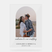 ミニマエレガントリスト結婚の写真アクリル記号 アクリルサイン (正面)