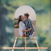 ミニマエレガントリスト結婚の写真アクリル記号 アクリルサイン (ニュートラル)