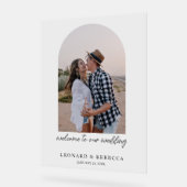 ミニマエレガントリスト結婚の写真アクリル記号 アクリルサイン (傾斜)