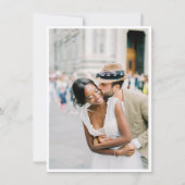 ミニマエレガントリスト結婚の写真QRコード セーブザデート (裏面)