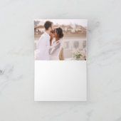 ミニマエレガントリスト結婚の感謝の写真の招待 サンキューカード (内部)