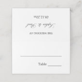ミニマエレガントリスト結婚の折り畳み座席表 プレイスカード (外部開封)
