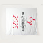 ミニマエレガントリスト結婚の背景 タペストリー (正面(横))