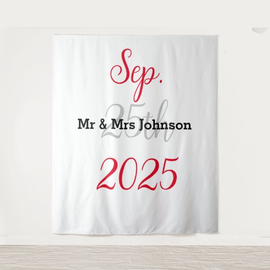 ミニマエレガントリスト結婚の背景 タペストリー (正面)