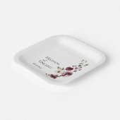 ミニマエレガントリスト結婚の記念日紙プレート ペーパープレート (傾斜あり)