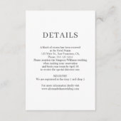 ミニマエレガントリスト結婚の詳細写真 エンクロージャーカード (正面)