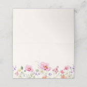 ミニマエレガントリスト結婚ワイルドフラワー座席表 プレイスカード (外部開封)