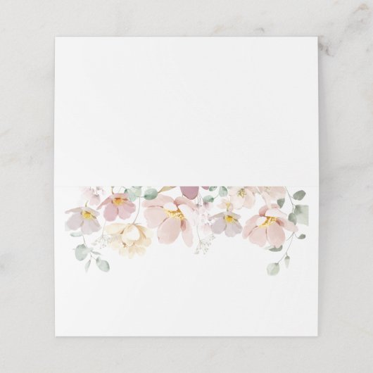 ミニマエレガントリスト結婚ワイルドフラワー プレイスカード (外部開封)