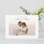 ミニマエレガントリスト結婚写真 招待状 (スタンド正面)