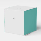 ミニマエレガントリスト結婚式の引き出物ボックス フェイバーボックス (正面サイド)