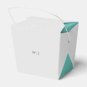 ミニマエレガントリスト結婚式の引き出物ボックス フェイバーボックス (裏面サイド)