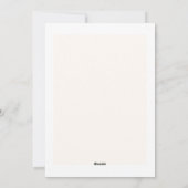 ミニマエレガントリスト結婚式招待状カード シーズンカード (裏面)