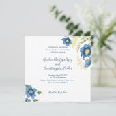 ミニマエレガントリスト結婚式招待状テンプレート | E (スタンド正面)