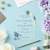 ミニマエレガントリスト結婚式招待状テンプレート | E アクリル招待状 (インサイチュ (ウェディング))