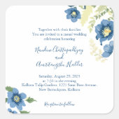 ミニマエレガントリスト結婚式招待状テンプレート | E スクエアシール (正面)