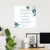 ミニマエレガントリスト結婚式招待状テンプレート | E ポスター (ホームオフィス)