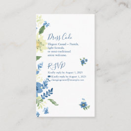 ミニマエレガントリスト結婚式招待状テンプレート | E 名刺