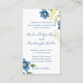 ミニマエレガントリスト結婚式招待状テンプレート | E 名刺 (正面)