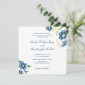 ミニマエレガントリスト結婚式招待状テンプレート | E 招待状 (スタンド正面)