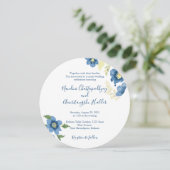 ミニマエレガントリスト結婚式招待状テンプレート | E 招待状 (スタンド正面)