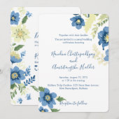 ミニマエレガントリスト結婚式招待状テンプレート | E 招待状 (正面/裏面)