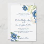 ミニマエレガントリスト結婚式招待状テンプレート | E 招待状 (正面)