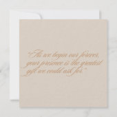 ミニマエレガントリスト結婚式招待状 (裏面)