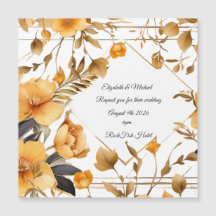 ミニマエレガントリスト結婚式招待状