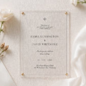 ミニマエレガントリスト結婚式招待状 招待状