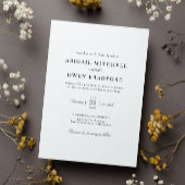 ミニマエレガントリスト結婚式招待状 招待状