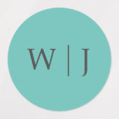 ミニマエレガントリスト結婚式用シール ラベル (デザイン1)