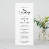 ミニマエレガントリスト結婚式 プログラム (スタンド正面)