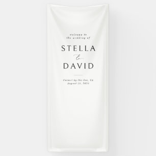 ミニマエレガントリスト結婚・ウェルカムのタペストリー旗 横断幕