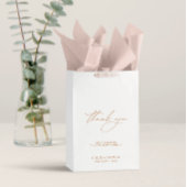 ミニマエレガントリスト結婚・ホワイト ミディアムペーパーバッグ