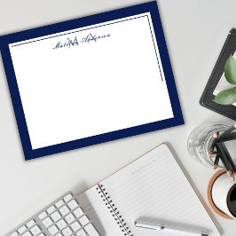 ミニマエレガントリスト縁ど2名モノグラム ノートカード