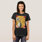 ミニマエレガントリスト花瓶デザイン Tシャツ (正面フル)
