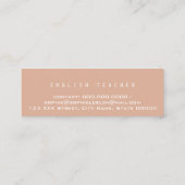 ミニマエレガントリスト英語先生ダスティバラ スキニー名刺 (裏面)