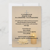 ミニマエレガントリスト葬儀カードデザイン シーズンカード (裏面)