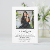 ミニマエレガントリスト葬儀悔やみや弔慰記念写真 サンキューカード (スタンド正面)