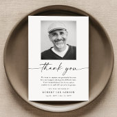 ミニマエレガントリスト葬儀悔やみや弔慰記念写真 サンキューカード