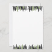 ミニマエレガントリスト誕生日招待状 招待状 (裏面)