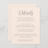 ミニマエレガントリスト赤面ピ結婚ンクの詳細 エンクロージャーカード (正面/裏面)