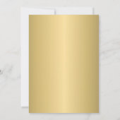 ミニマエレガントリスト金ゴールドポットオーキッドティーブライダルティー 招待状 (裏面)